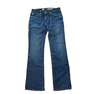 Ag Adriano Goldschmied Women's Dark Blue Boot Cut Jeans